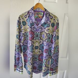 XXL Robert Graham button up dress shirt.